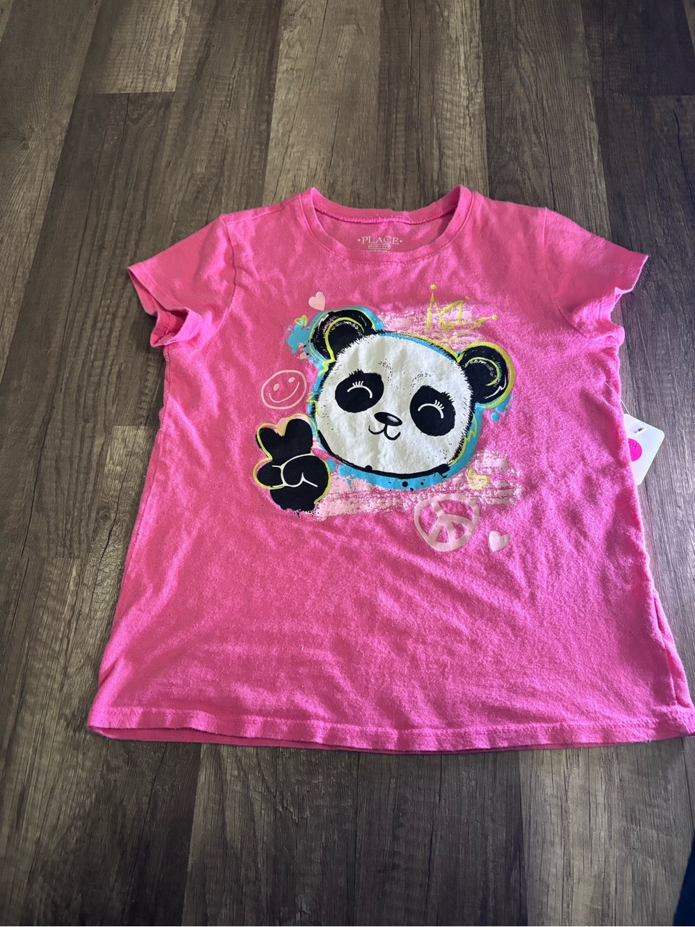 Place Pink Panda Peace Graphic Tee 218